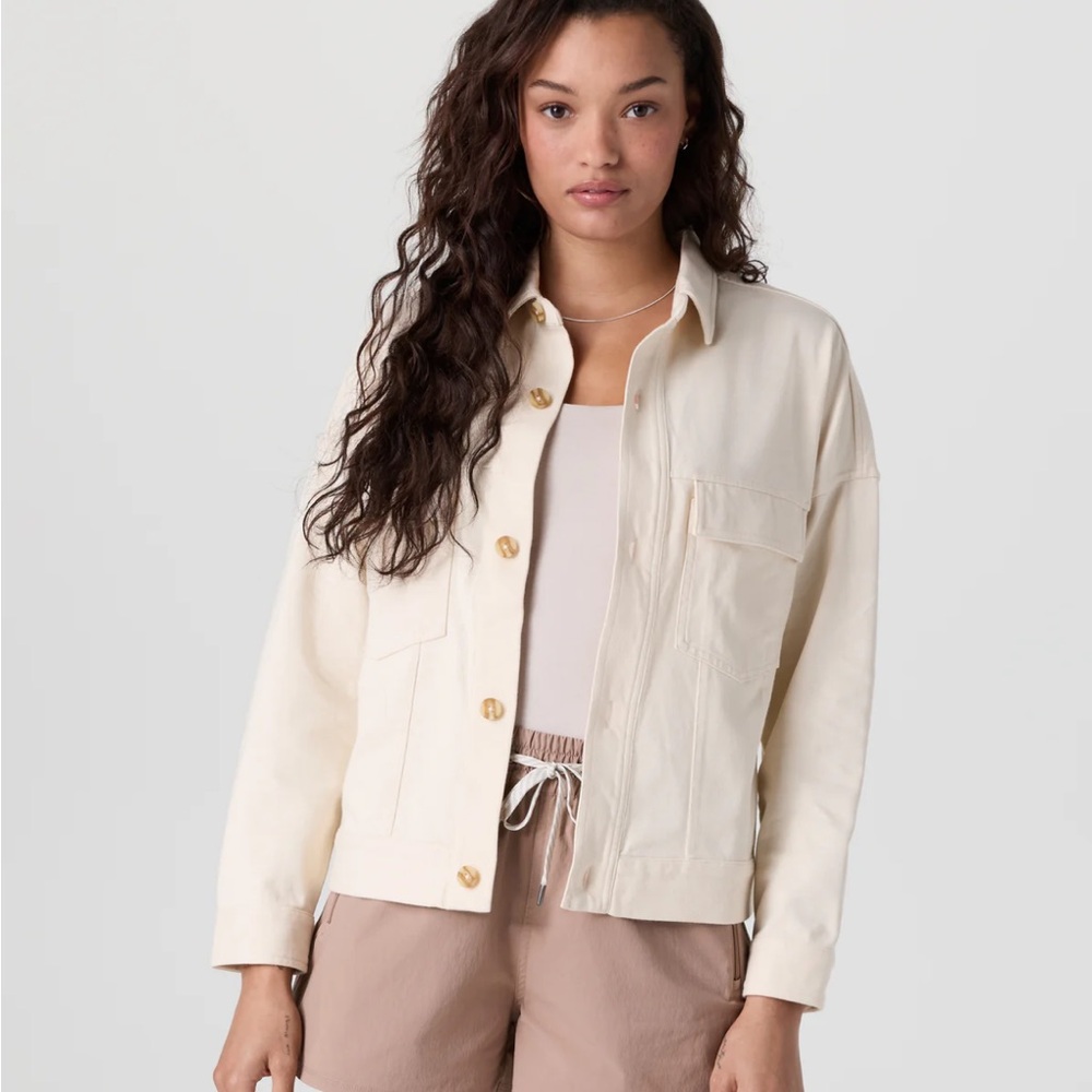 Vuori Mackenzie Jacket in Natural Classic Cream Knit Jacket M - Picture 2 of 12